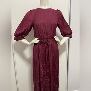 Banana Republic dress in burgundy.
